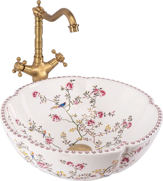 Rea Felicia Opzetwastafel Patroon 42,5x42,5 cm