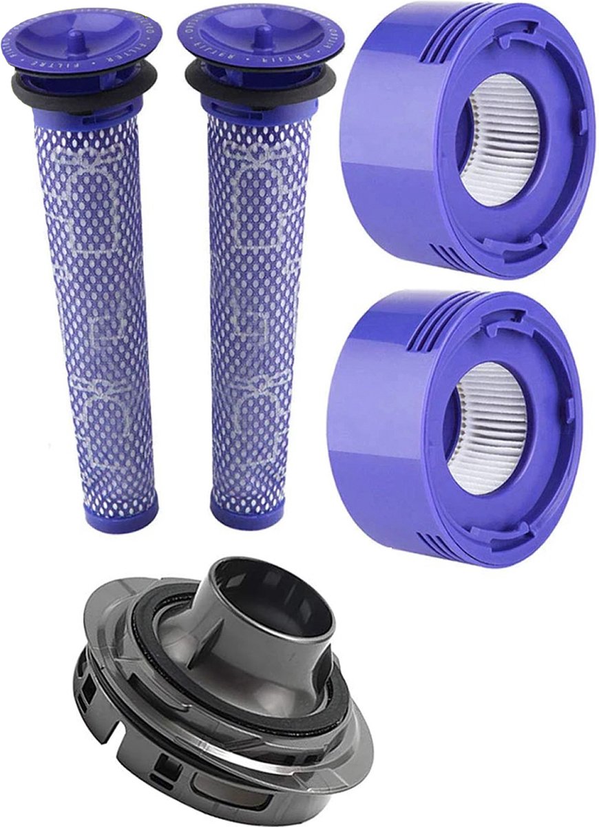 XL Set HEPA Pre- & Post Filter geschikt voor Dyson V7, V8 - inclusief Cover cap voor Dyson V7/V8 - Promessa-Solutions.