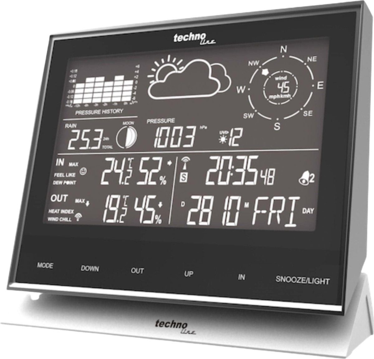 Techno Line Technoline WS1700 Draadloos digitaal weerstation