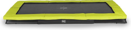 EXIT Silhouette inground sports trampoline 244x366cm - groen