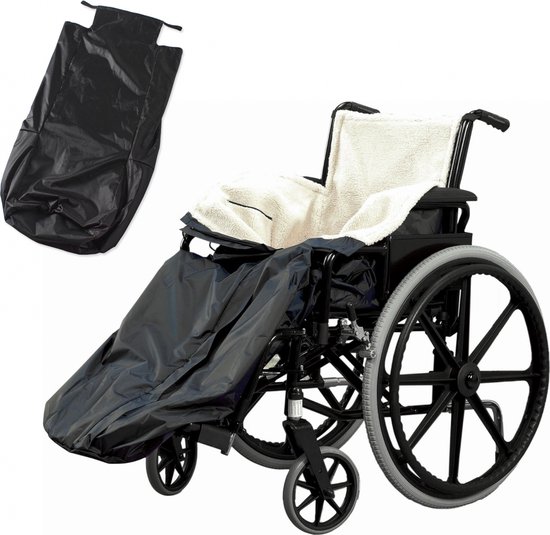 Fleece Rolstoelhoes Voetenzak - Rolstoel Deken - Premium rolstoelhoes - Warm - Waterdicht - Bedekt Benen en Onderlichaam - Unisex - Warm & Comfortabel - dikke warme rolstoel fleece omslagdeken