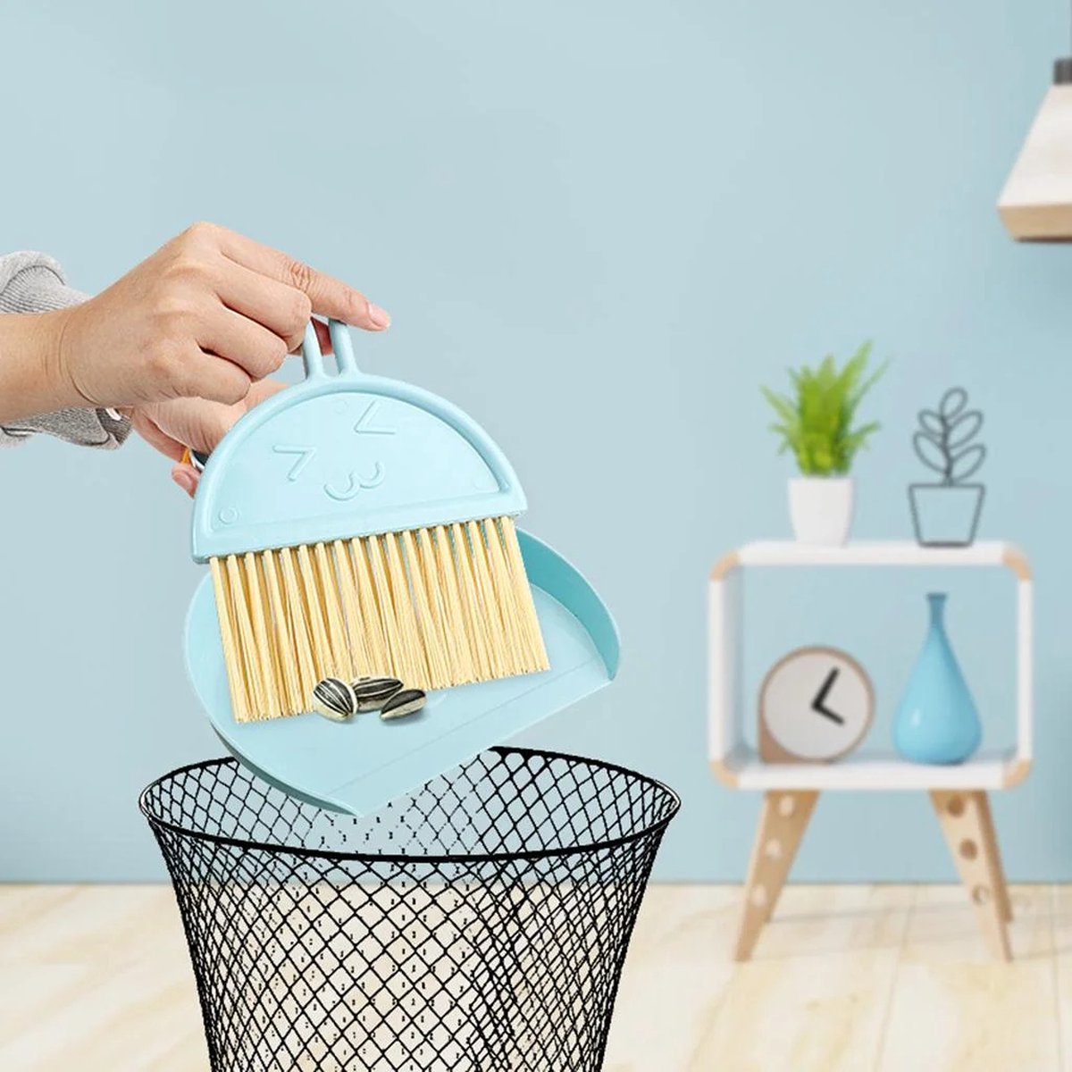 Buxibo Kinder Schoonmaak Set - Houten Huishoudelijke Gereedschap - Mini Bezem, Stoffer, Mop - Montessori Speelgoed - Multicolor — afbeelding 3