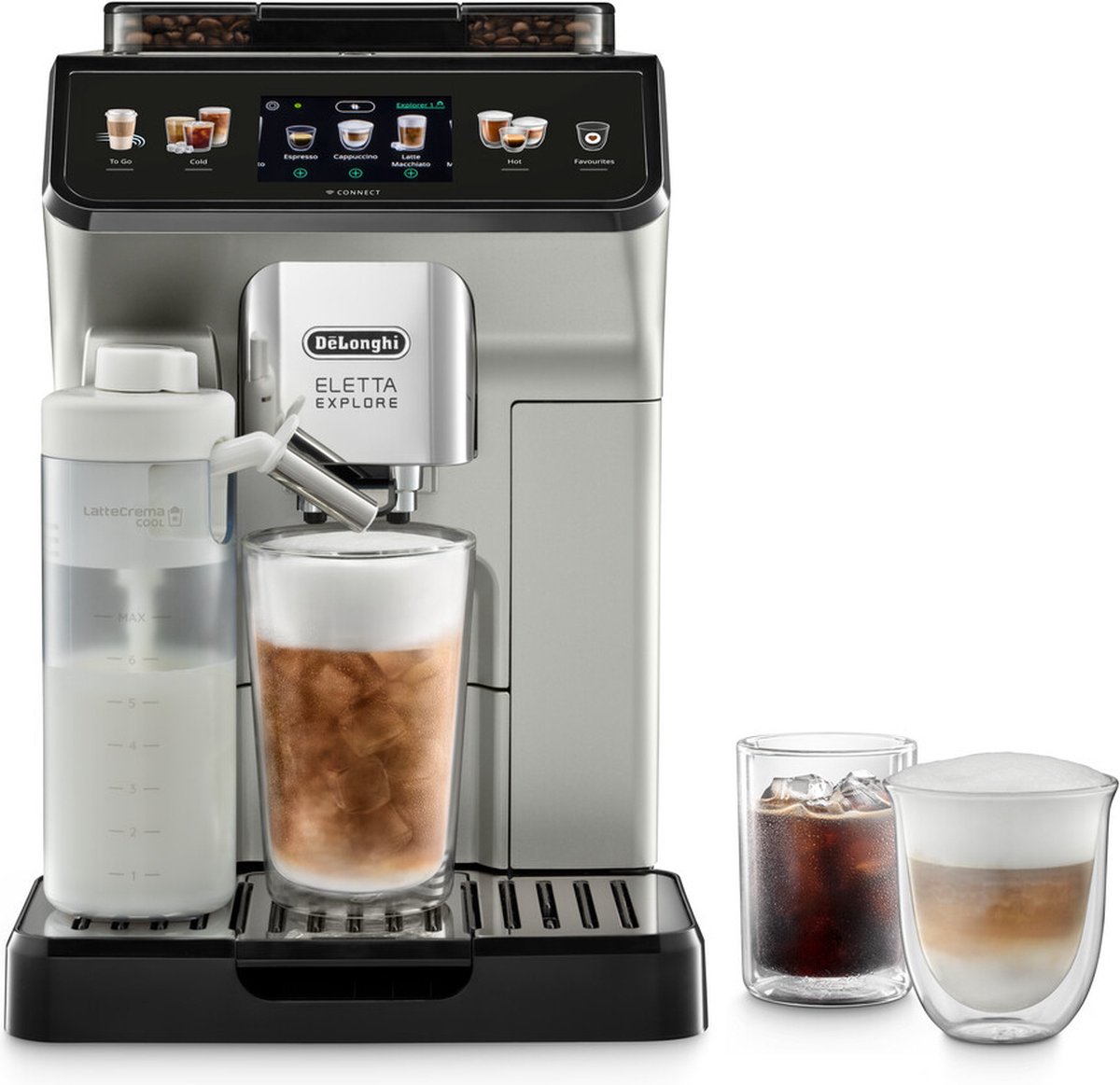 De'Longhi Eletta Explore ECAM450.65.S - Volautomatische espressomachine - Silver