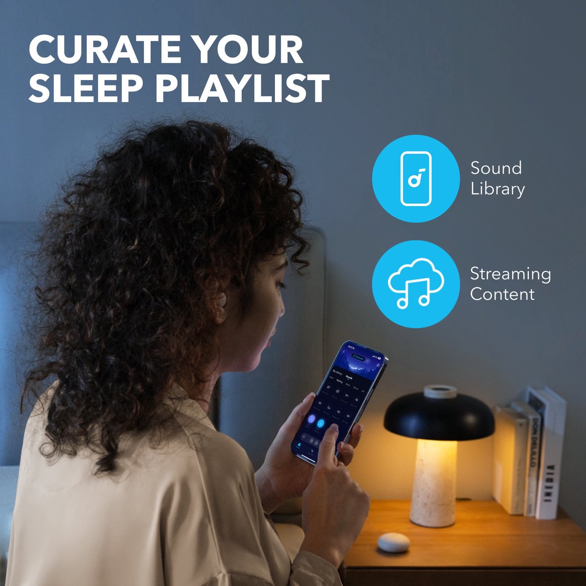 Afbeelding 3 van soundcore by Anker Sleep A20 Draadloze Slaapoordopjes - Earbuds - Noise Blocking, Klein Ontwerp voor Zijslapers, 80 uur Accuduur, Bluetooth 5.3, Slaapmonitor, Persoonlijk Alarm