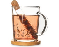 Mok met Theezeef Glas LOUKA 400 ml 3 delig - Koffiemok - Theebeker - Koffie - Thee Beker - Theefilter - Filter - Theekop Mok met Theezeef Glas LOUKA 400 ml 3 delig - Koffiemok - Theebeker - Koffie - Thee Beker - Theefilter - Filter - Theekop