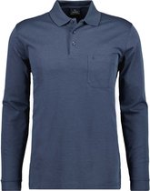 Polo Ragman en maille douce avec boutons et manches longues