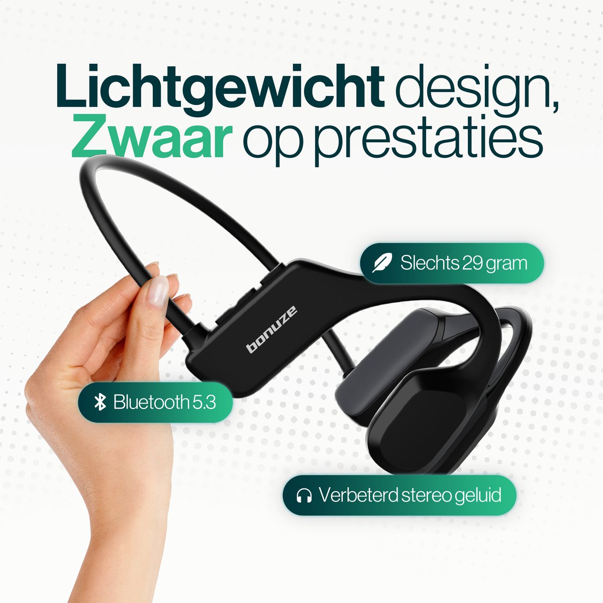 Astra Brands Bonuze Pro Draadloze Bone Conduction - afbeelding 3