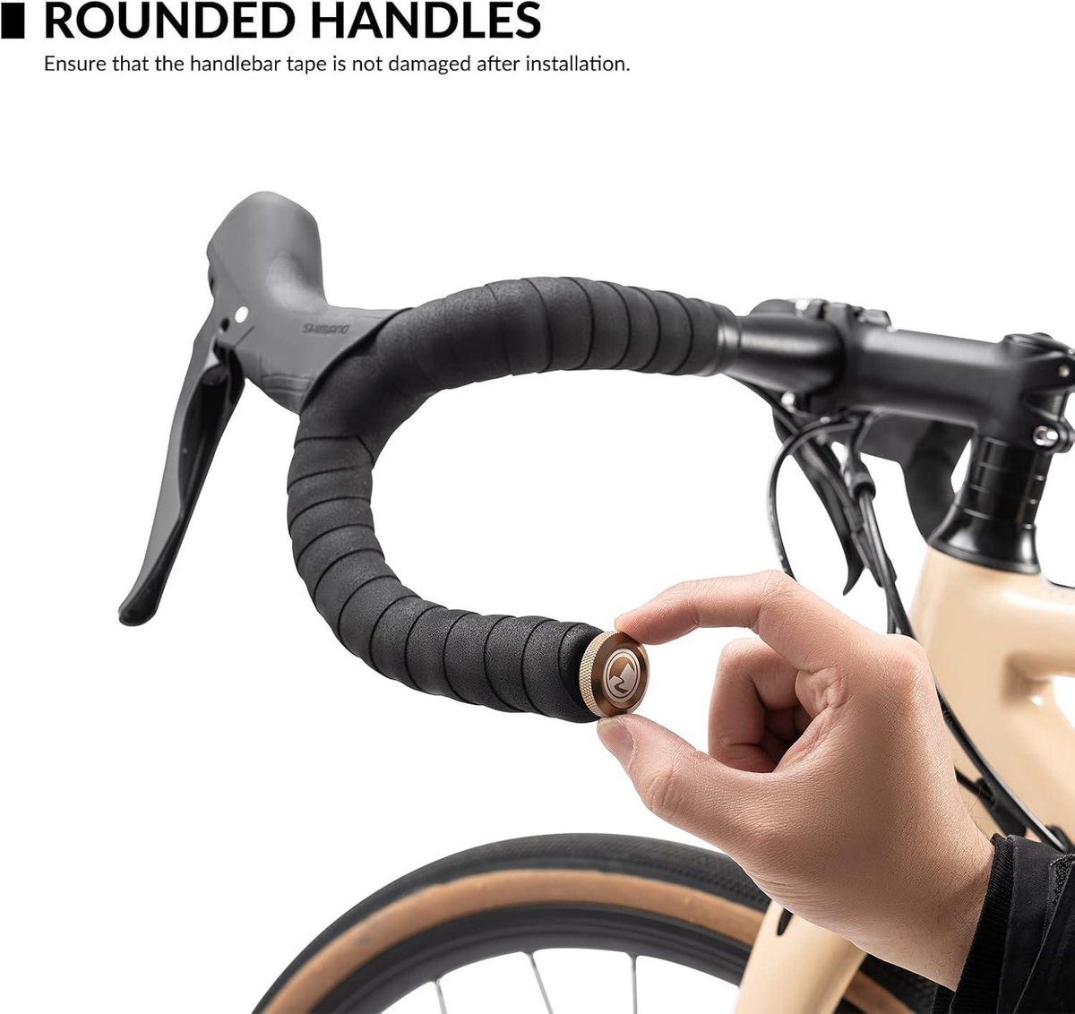 Lot De 2 Bouchons D'extrémité De Guidon Vélo En Aluminium - Pour VTT, Vélo De Route, Diamètre Intérieur 16 Mm, Finition Dorée