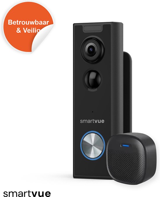 SmartVue™ Video Deurbel met Camera Draadloos Met Bewegingsdetectie Zonder... bol