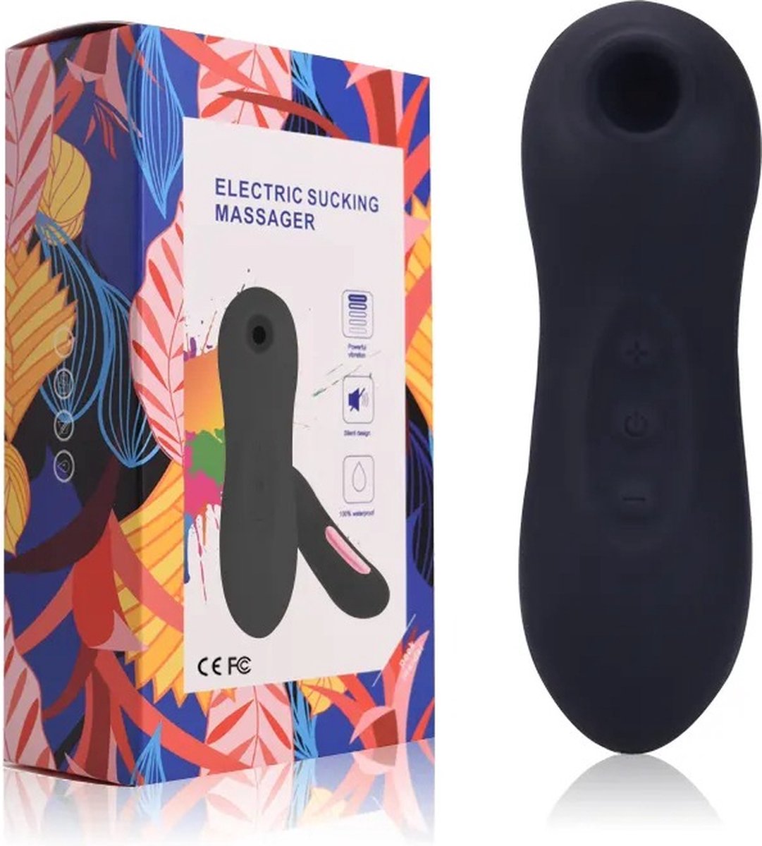 Goedkoopste Zwarte - Mini luchtdrukvibrator - Sucking vibrator - Reis vibrator - Clitoris & G-spot Stimulator Luchtdruk Vibrator- seksspeeltje