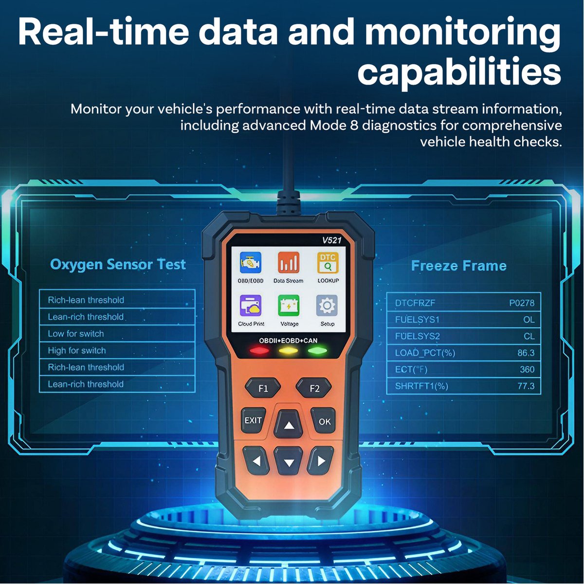 OBD2 Diagnoseapparaat Upgraded Auto Scanner thumbnail 5
