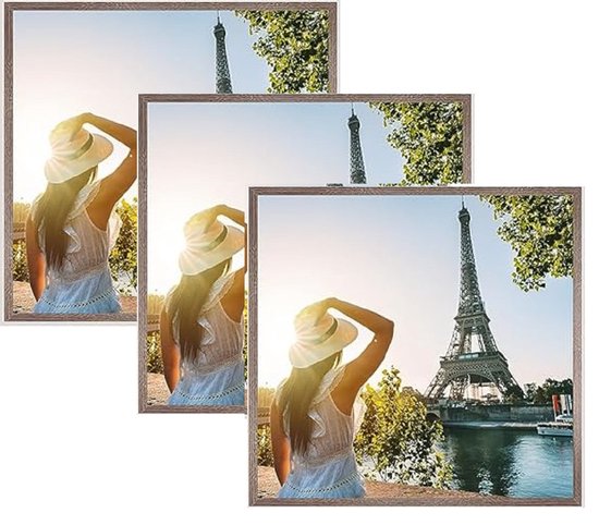 FRAMO Fotolijsten 28 x 23 cm (mat wit), 35 mm brede MDF-houten lijst FRAMO Fotolijsten 28 x 23 cm (mat wit), 35 mm brede MDF-houten lijst