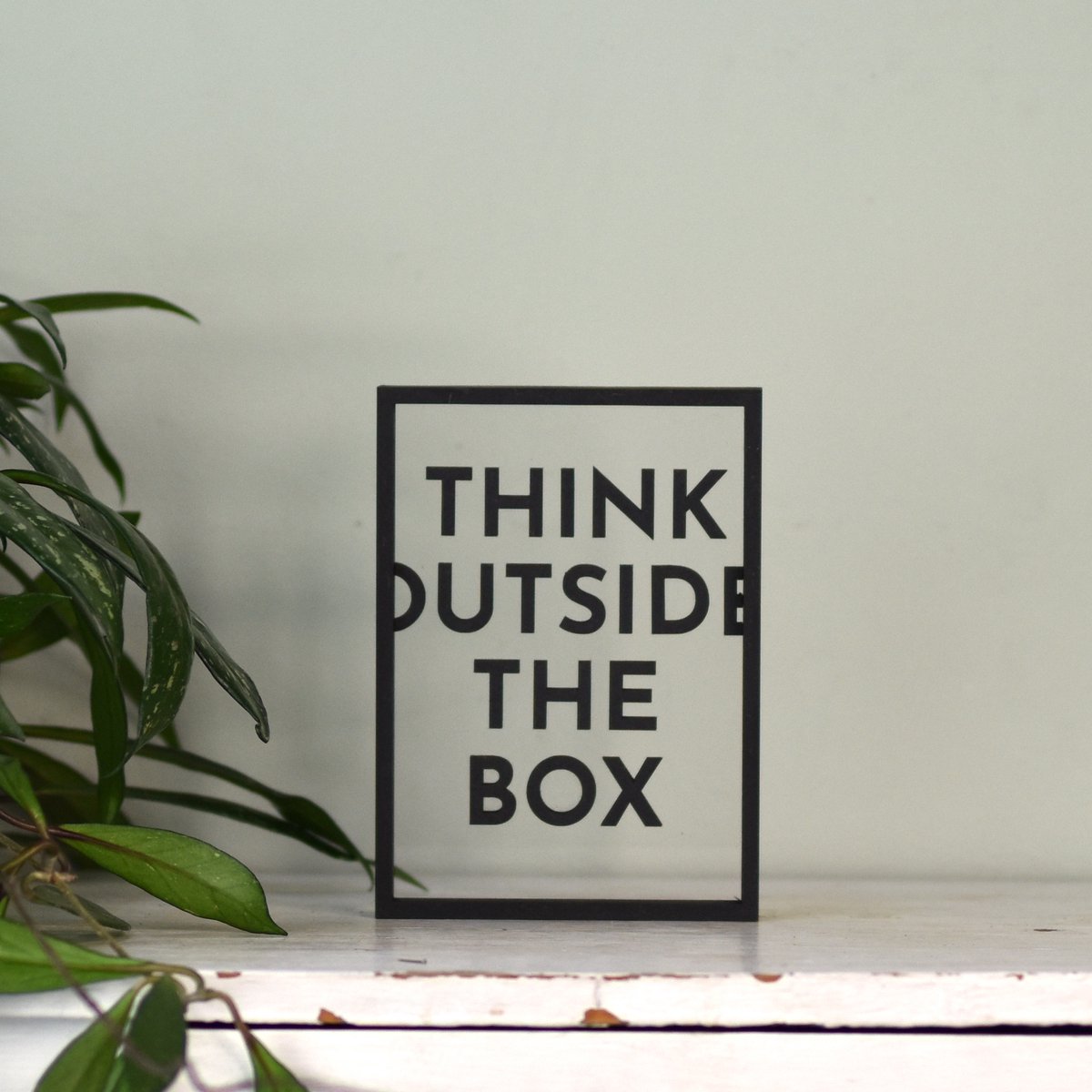 Think outside the box - interior design art - Floating Frame