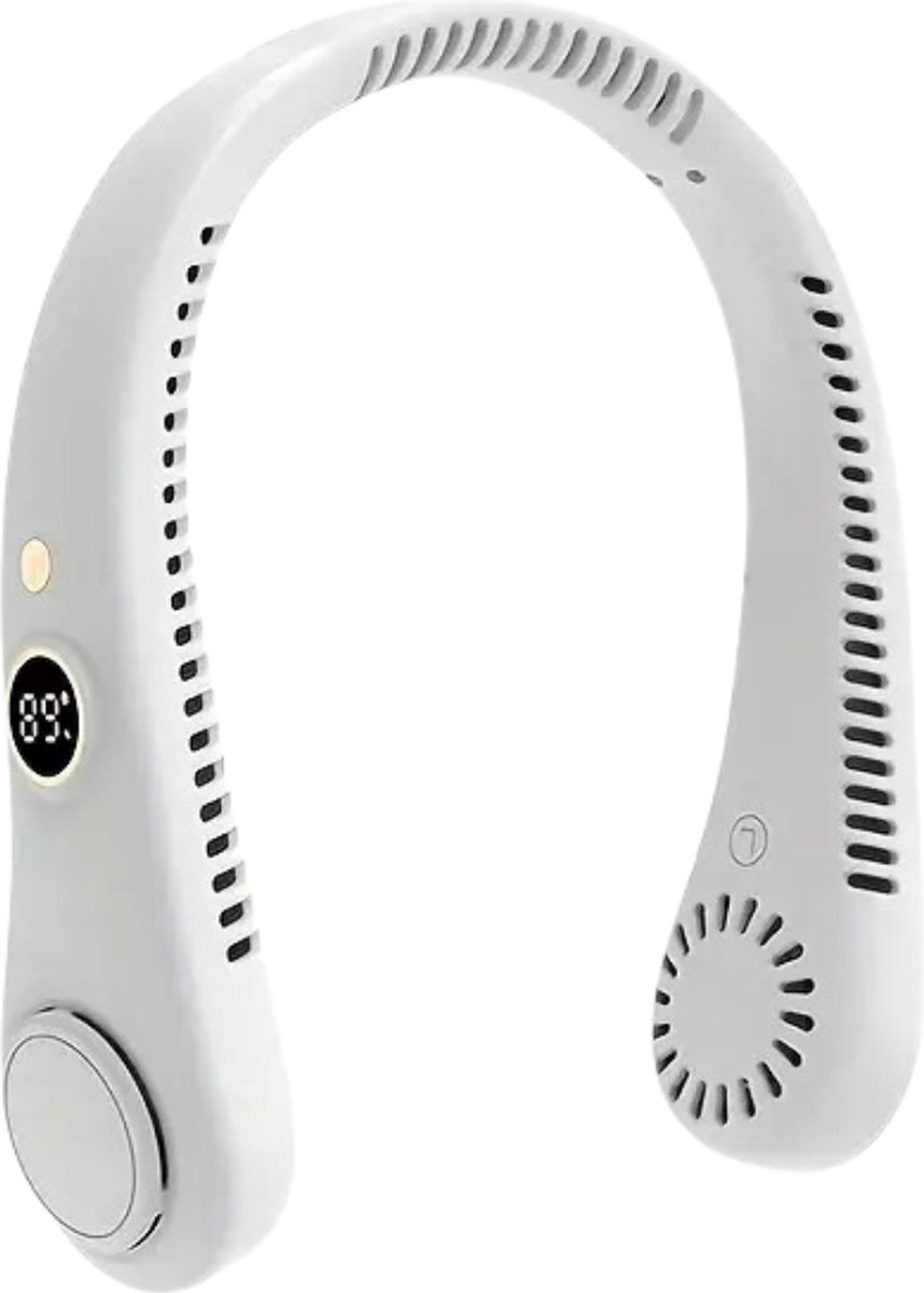 Nivard Nekventilator - Draagbare Gezichtsventilator - Neck Fan - Met Koeling - Hals - Hoofd - Wit - Ventilator