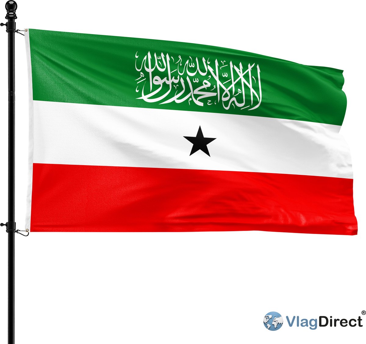 VlagDirect - Somalilandse vlag - Somaliland vlag - 90 x 150 cm.