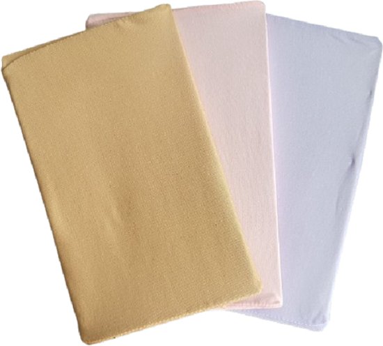 3 rekbare Boekenkaften A4 lila roze beige - boekenkaft set van 3