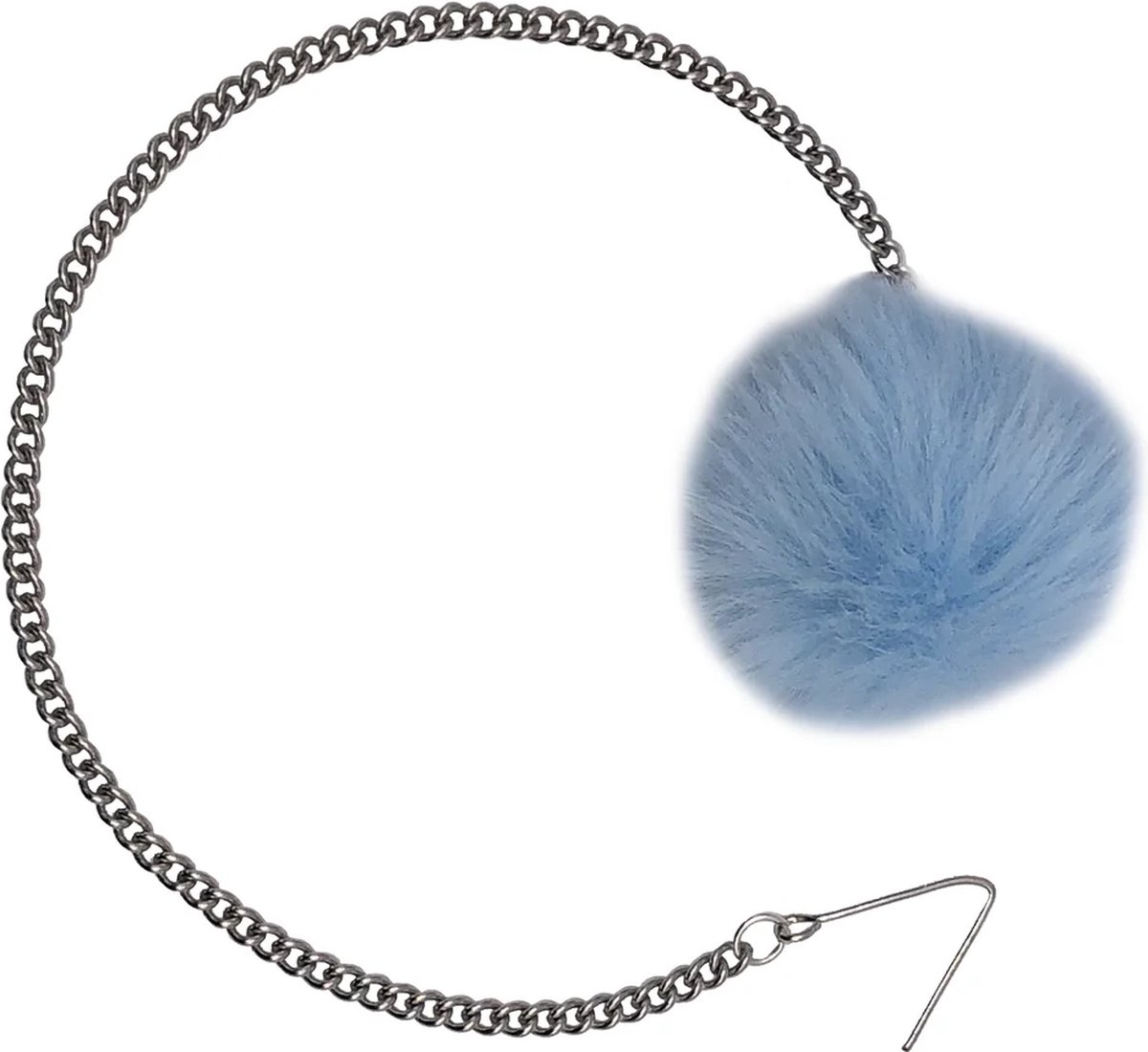 Goedkoopste Siermaatje Zilver met Blauw | Armband Hulpmiddel