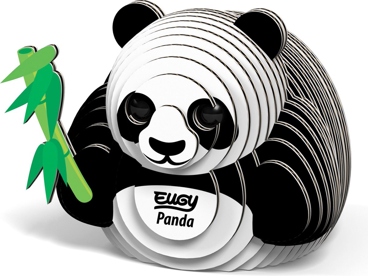 EUGY 3D Puzzel - Panda - Wilde Dieren - Duurzaam - Verzamel Ze Allemaal - 6 Jaar — afbeelding 4