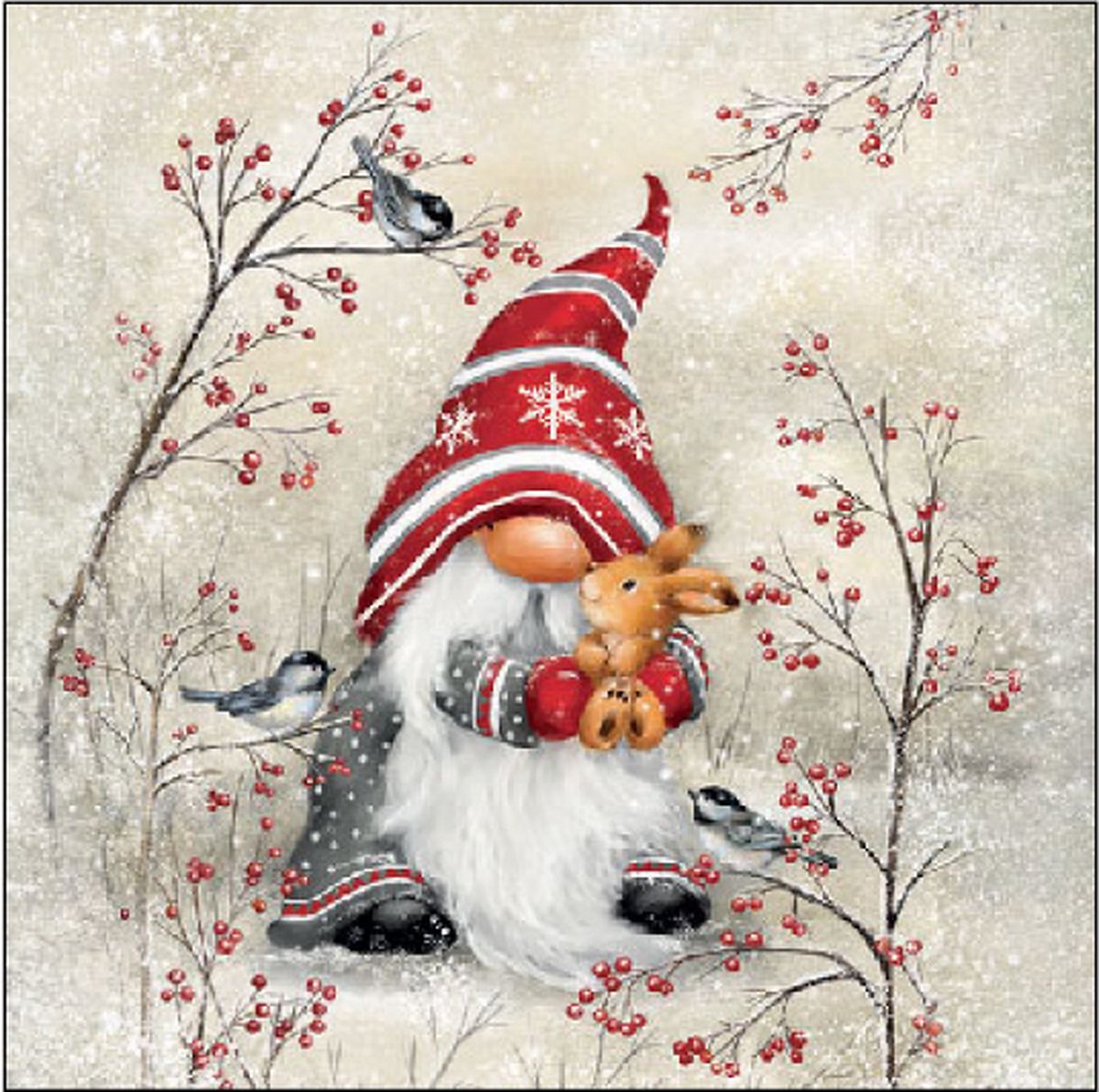 Ambiente - servetten - Dwarf Hug - 25 x 25 cm