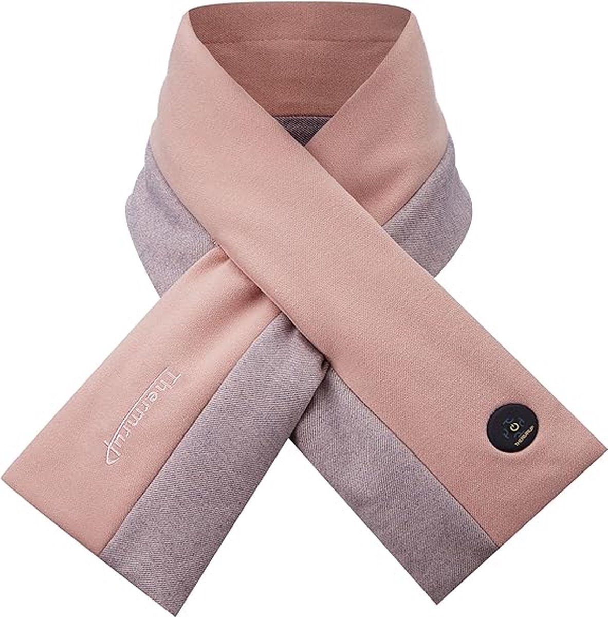 Thermrup® - Sjaal met Accu Verwarming - Rose - Draagbare Verwarmde Sjaal - Oplaadbare Elektrische Sjaal met Instelbare Warmtestanden - Ideaal voor Winterse Buitenactiviteiten - Comfortabel en Warm