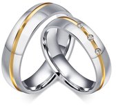Jonline Prachtige Ringen voor hem en haar | Trouwringen | Vriendschapsringen | Zilver Goud Kleur