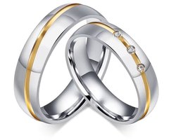 Jonline Prachtige Ringen voor hem en haar | Trouwringen | Vriendschapsringen | Zilver Goud Kleur