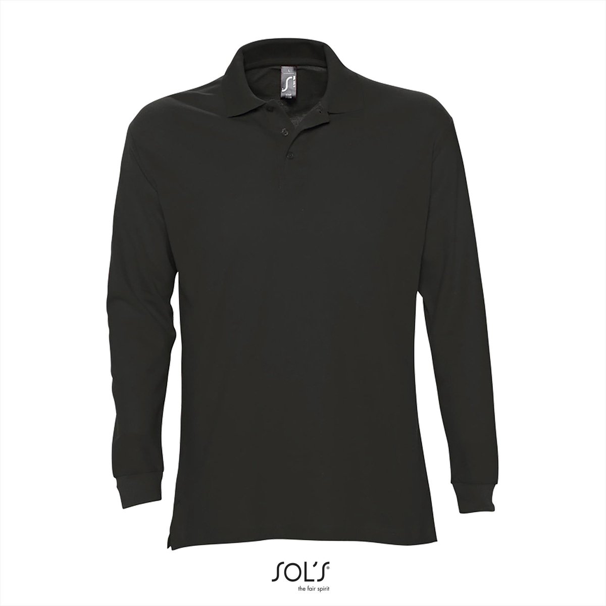 SOL'S Long Sleeve Polo Star L539 - Black - XXL