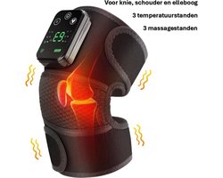 massage Apparaat - Massage - Knie Massage Apparaat - Gewrichtsmassage - Schouder massage - Knie massage - Elleboog Massage - Draadloos - 3 in 1 - Zwart