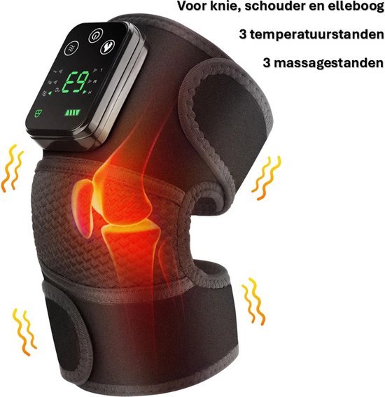 Leba 3-in-1 Massageapparaat Draadloos Zwart