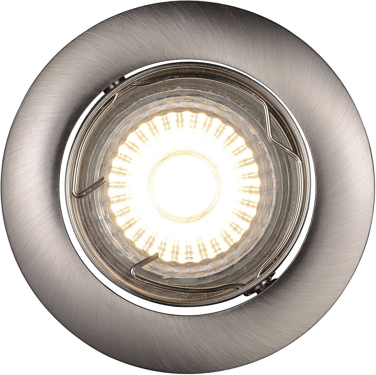 Nordlux Recess Inbouwspot Buiten GU10 3000K IP23 Geborsteld Staal