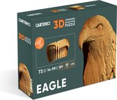CARTONIC - Eagle- Puzzle 3D - DIY- Cadeau - puzzle - enfants et adultes - karton- écologique