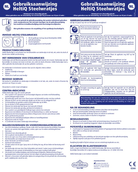 Handleiding voor HeltiQ Steelwratjes, met illustraties en tekst in het Nederlands.