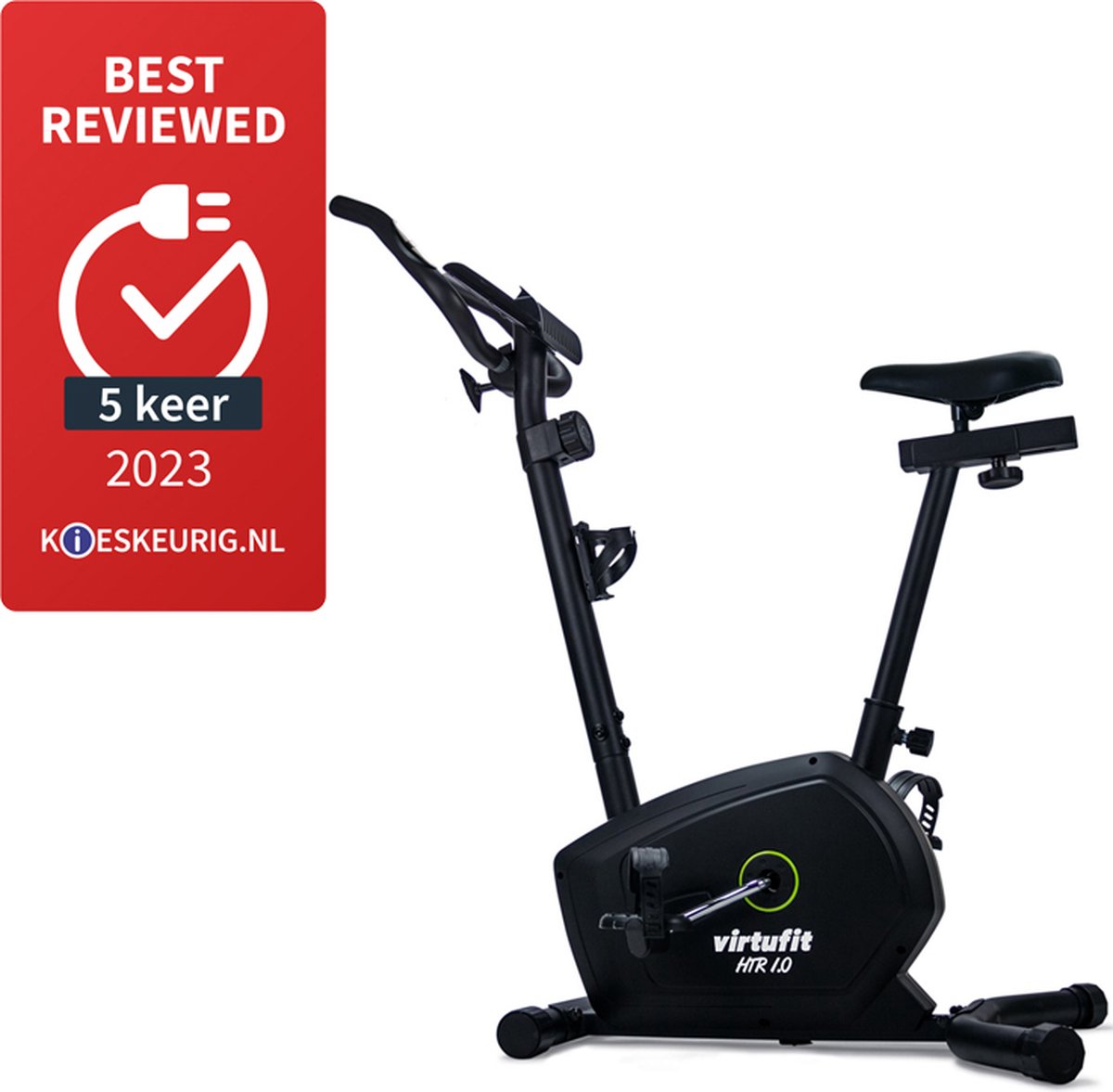 Afbeelding 2 van VirtuFit HTR 1.0 hometrainer - Fitness fiets - 8 weerstandsniveaus - Tablethouder - Transportwielen - Hartslagfunctie