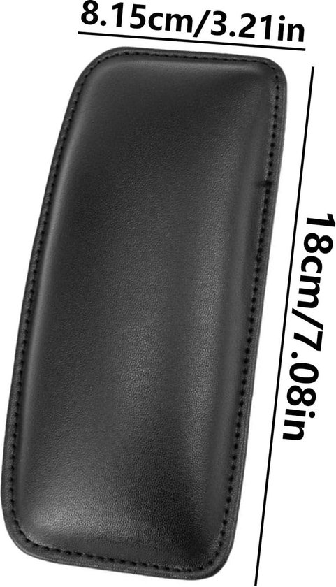 Set van 2 autokniekussens, lederen kniebeschermers voor de middenconsole, zachte bekleding, leer, kniepad, autobeenkussen, armleuningkussen, auto armleuningkussen voor auto-interieur