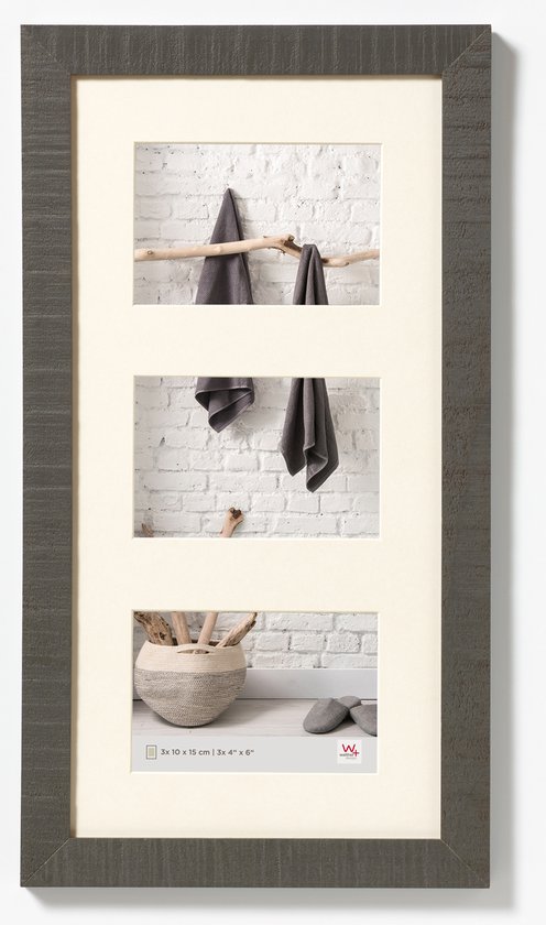 Galeria kunststof fotolijst, zwart, 13 x 18 cm