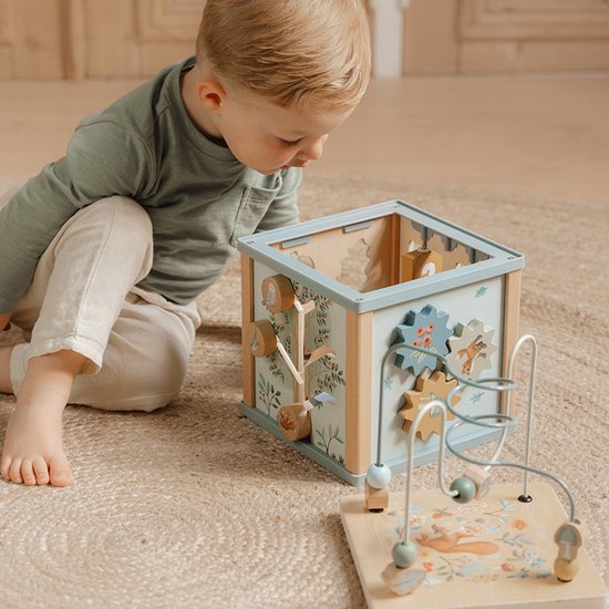 Little Dutch Houten Activiteitenkubus - Forest Friends FSC van Little Dutch — afbeelding 4