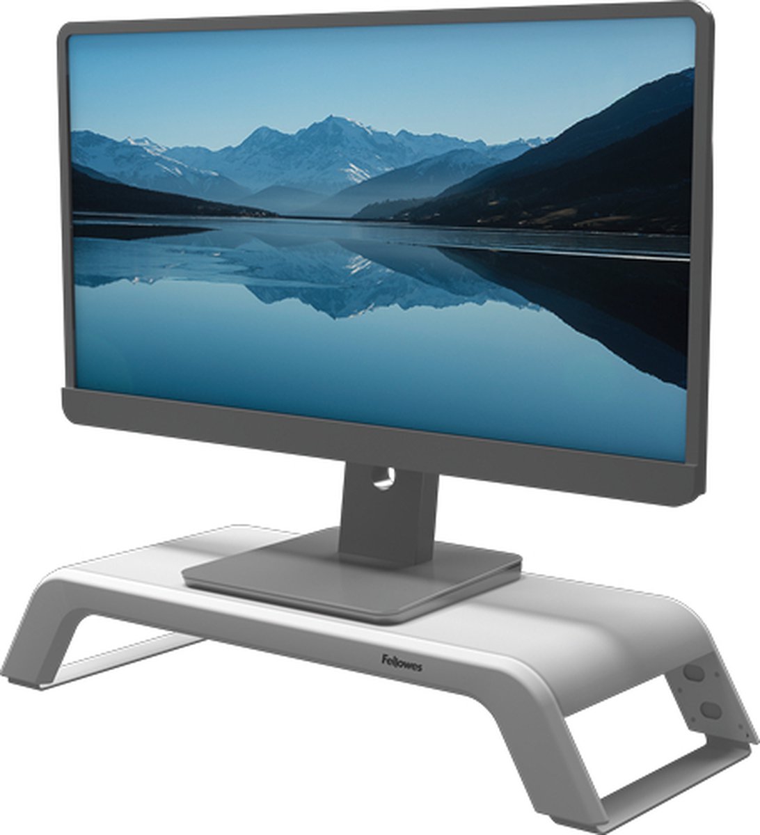 Fellowes Hana LT - monitor standaard - 3 hoogtes - ergonomisch - tot 22.6 kg - wit