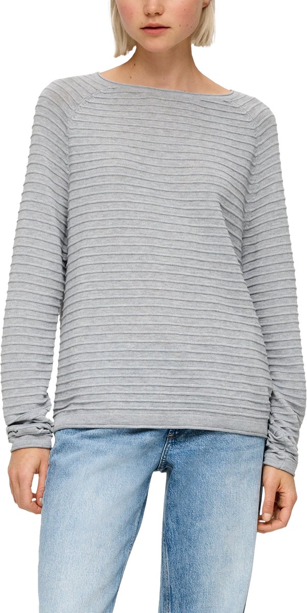 Q/S designed by - Pull - Maat XL - Vrouwen - GRIJS - polyester — cadeau in Cadeau-ideeën - foto 7