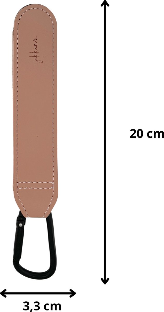 Jikkies ® - Tassenhaak - Kinderwagen Tassenhaak - Buggy Haak - Extra Stevig - Sterke Tassenhaak - Universele Haak - Set van 2 - Taupe van Jikkies — afbeelding 5