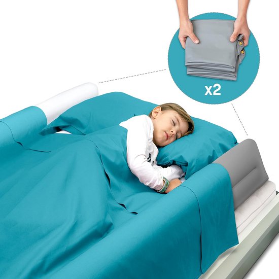 Goliving bedhekje - Bedhek - Bedrail - Inklapbaar - 120cm - Grijs | Leen Bakker