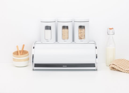 Brabantia Boîte à pain avec couvercle coulissant - White