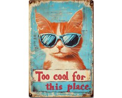 Kat Poster | Vintage Poster | Tekst Poster | Zonnebril Poster | Dieren Poster | Kunst Poster | Retro Poster | Klassiek Poster | 50x70cm | Wanddecoratie | Muurposter | S3753 | Geschikt om in te lijsten Kat Poster | Vintage Poster | Tekst Poster | Zonnebril Poster | Dieren Poster | Kunst Poster | Retro Poster | Klassiek Poster | 50x70cm | Wanddecoratie | Muurposter | S3753 | Geschikt om in te lijsten