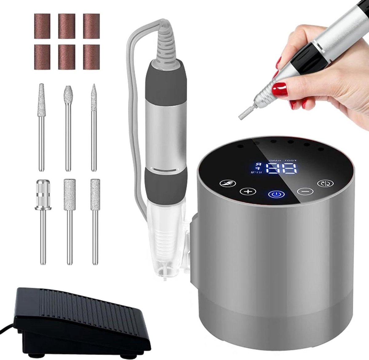 Goedkoopste Elektrische Nagelvijl Professionele nagelvijl 35.000 omw-min voor acrylnagels- pedicure-offsetof