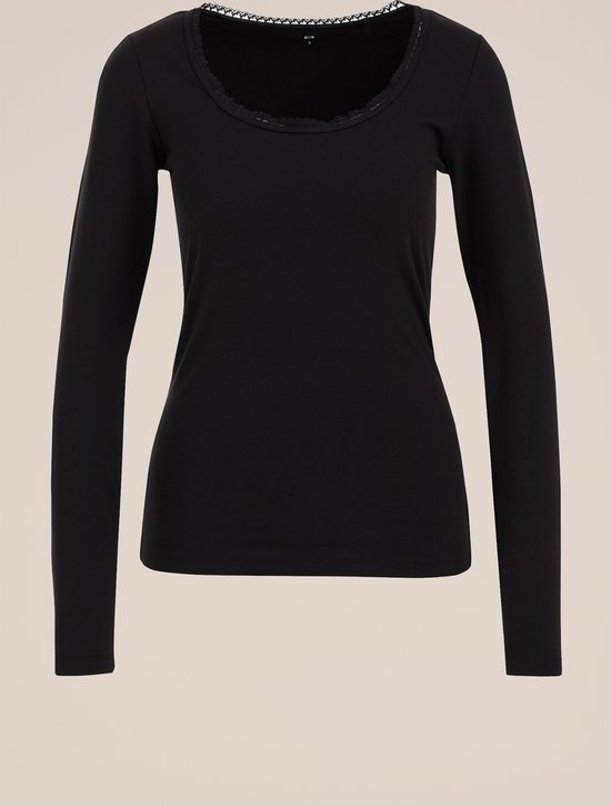 WE Fashion Dames T-shirt met kant