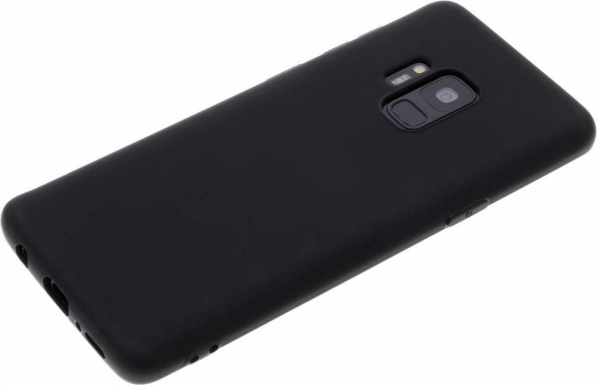 Scoby - Zwarte Back Cover - Geschikt voor Samsung Galaxy S9 - Hoesje - Telefoonhoesje