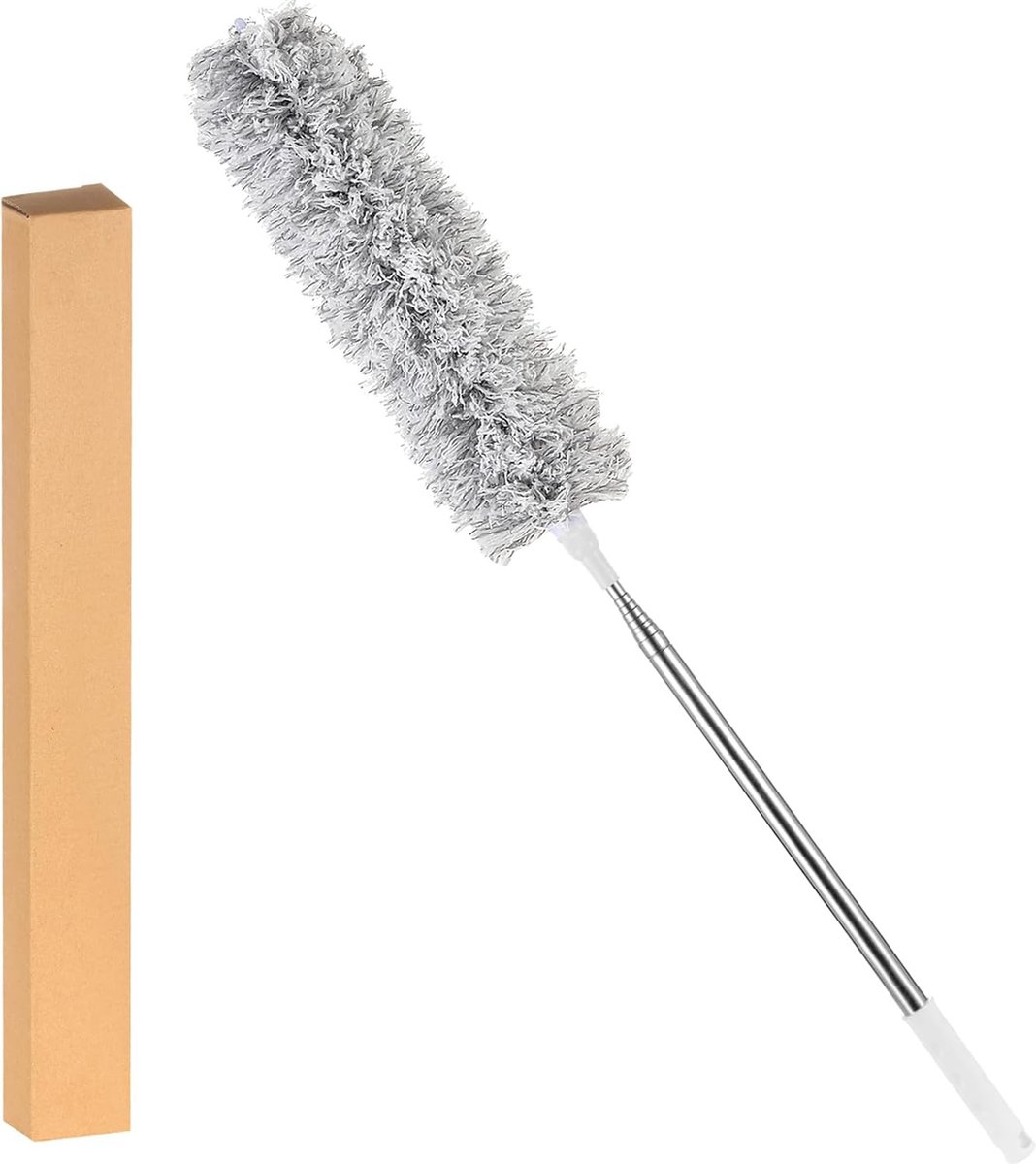 Goedkoopste Selbro ® Extra Lange Uitschuifbare Stofdoek met Buigbare Hoekbezem voor Moeilijk Bereikbare Plekken