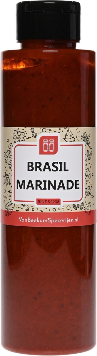 Van Beekum Specerijen - Brasil Marinade | Braziliaanse Vlees Marinade - Knijpfles 500 ml