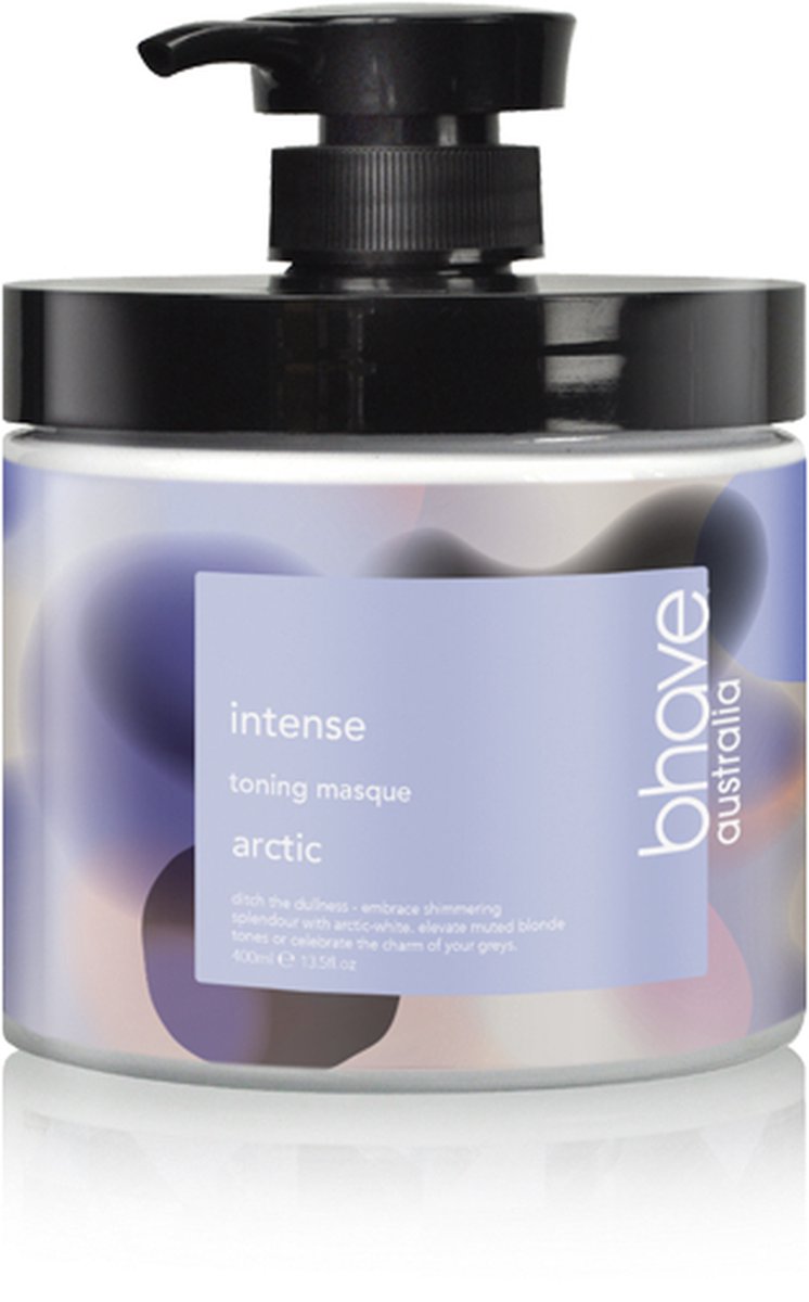 BHAVE - Intense Toning Masque Arctic 400ml - Haarmasker voor frisse, koele, arctische glas - Ideaal voor blond, grijs of geblondeerd haar