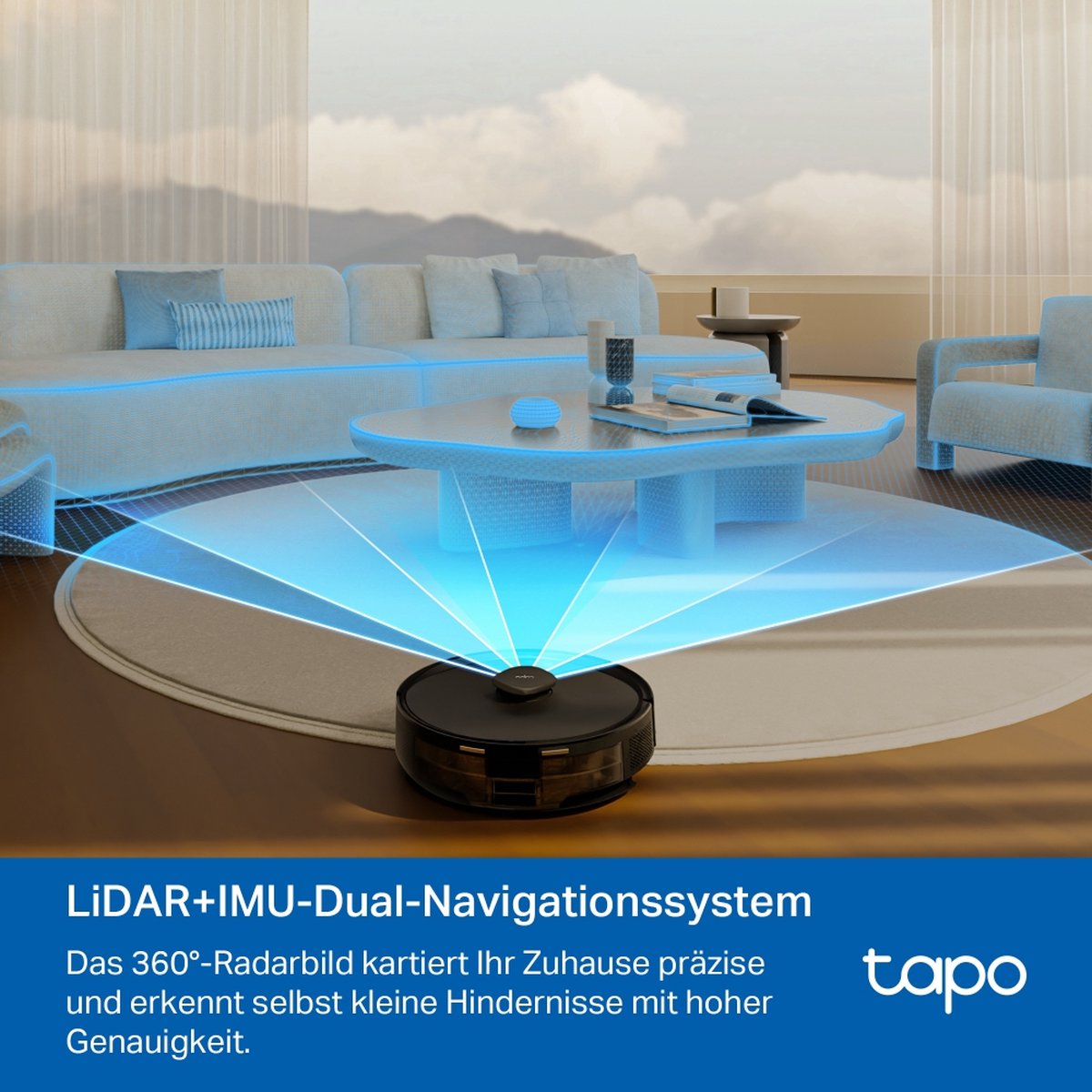 Afbeelding 3 van Tapo RV30 Max Plus Robotstofzuiger met dweilfunctie - Automatisch Leegstation - 5300Pa -LiDAR+IMU