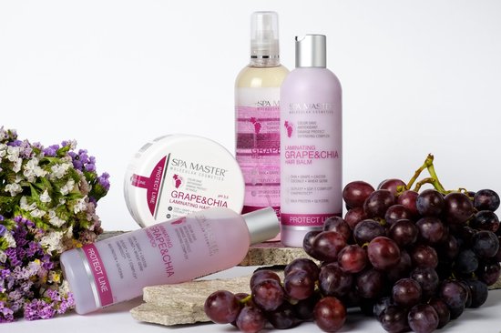 Spa Master Color Protect Haarbalsem – Conditioner Gekleurd Haar – Druif & Chia Olie – Sulfaatvrij – 330ml
